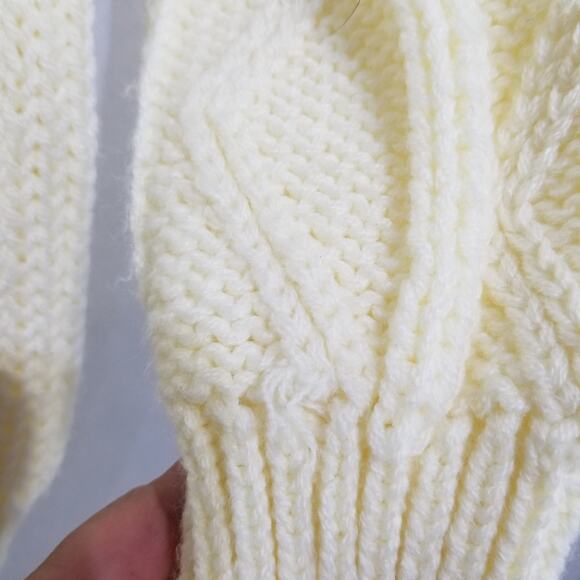 Vintage Blake & Manley Cable Knit Sweater Crew Neck Acrylic No Size Tag - Picture 7 of 10